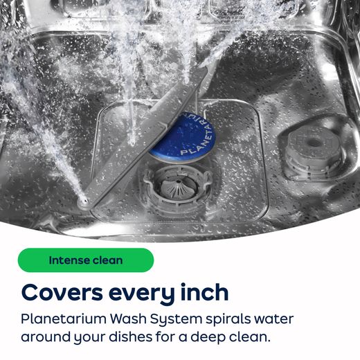 Smeg Universal Fully Integrated Standard Dishwasher - Black - AO Annotation -  Planetarium Wash System